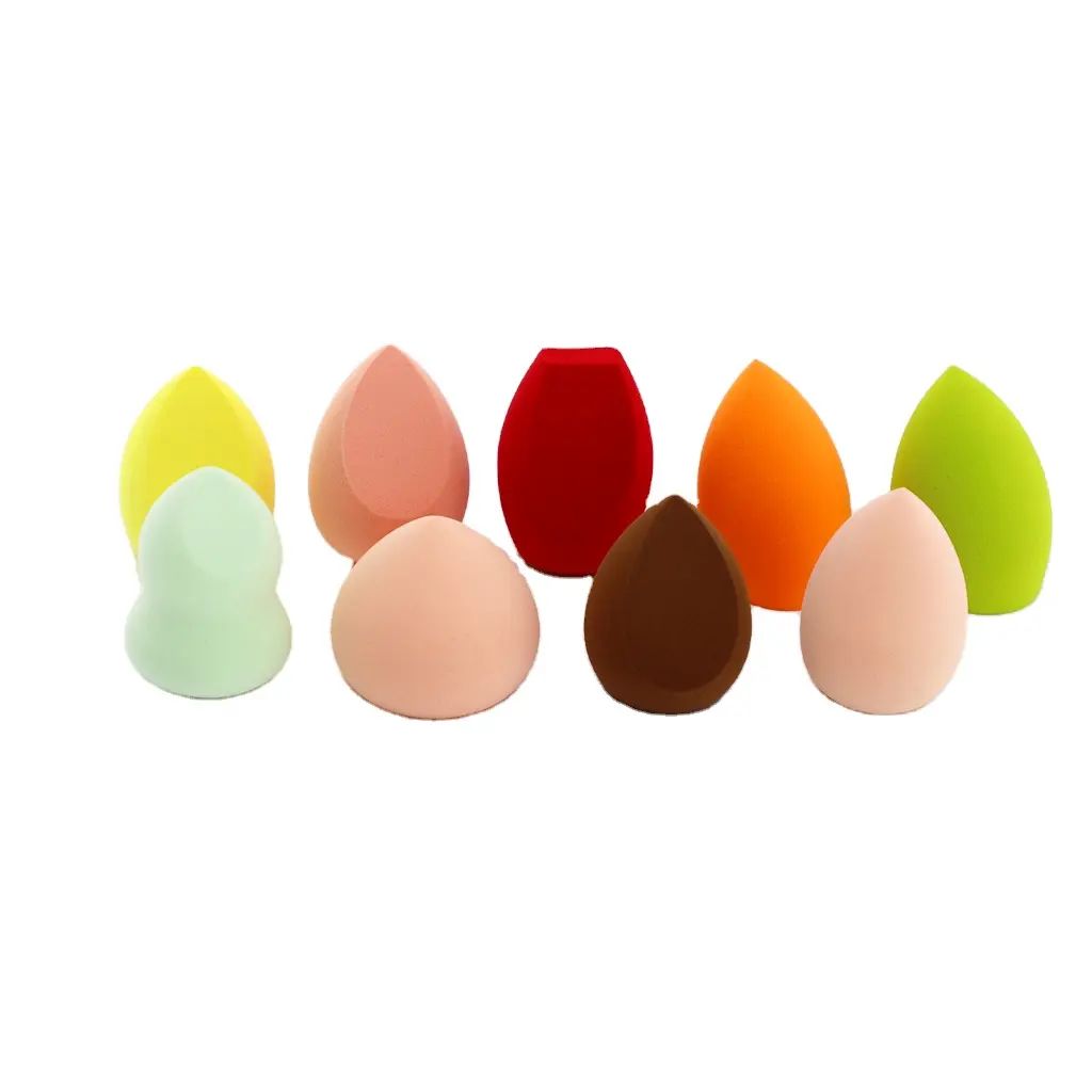 Custom Printed Makeup Sponge Blender Colorful Beauty Makeup Sponge with Box